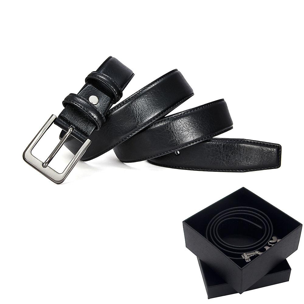 Coffee Mens 35mm Double Loop Leather Belt