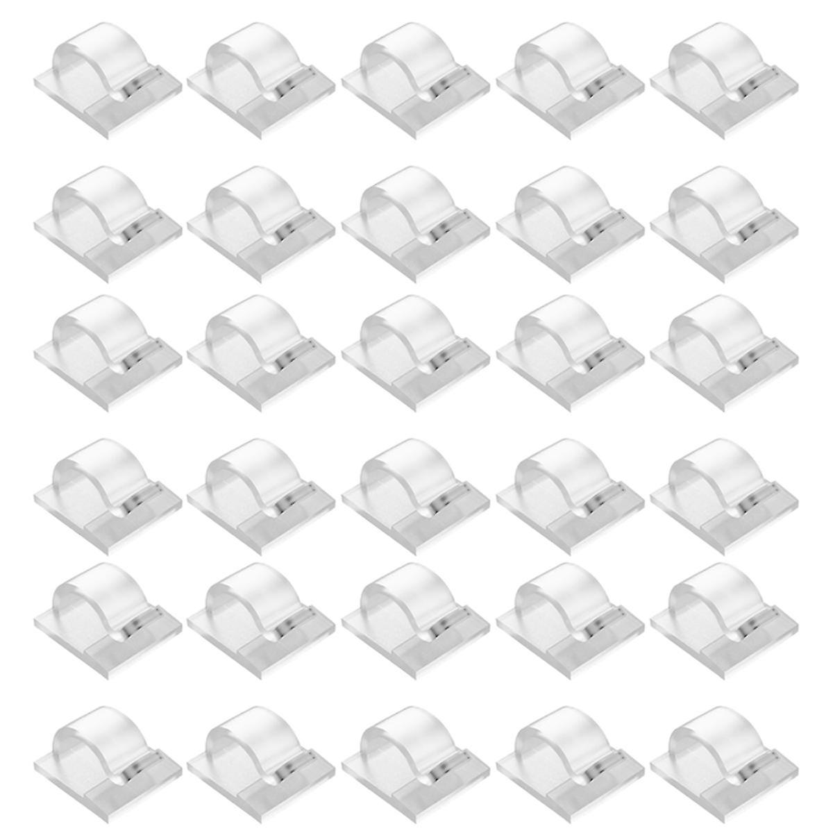 Hooks for Outdoor String Lights Clips 30 Pack Clips Clear Light Hook with 30 Waterproof Adhesive Backing