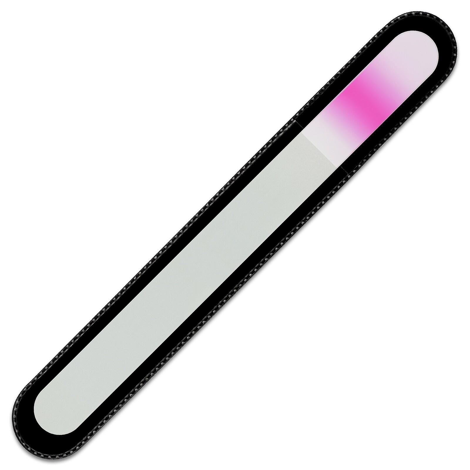 Grote Regenboog Glas Nagelvijl R-B7 - Roze Dons