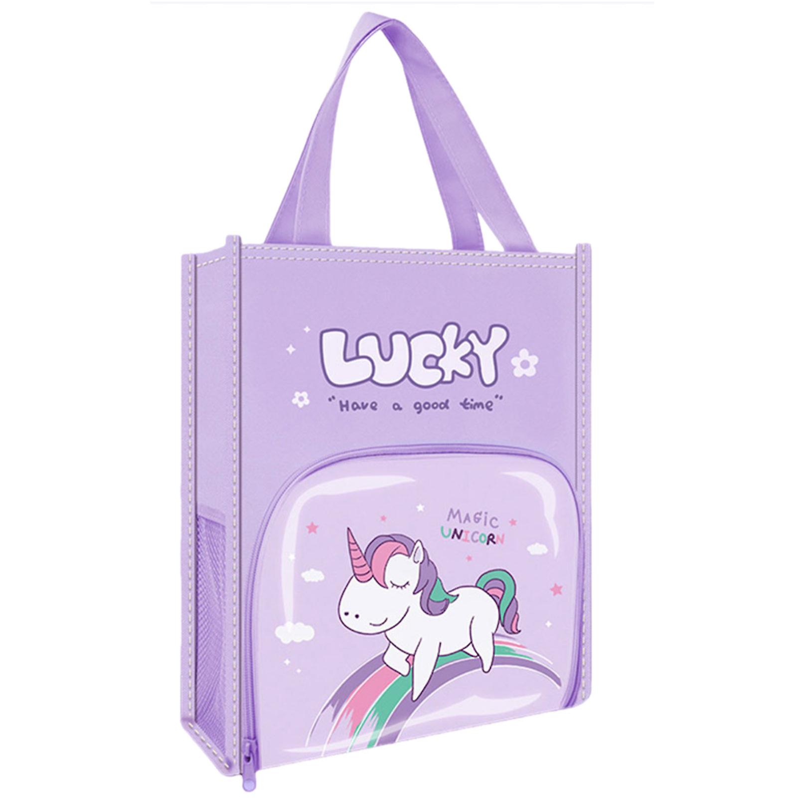 File Carry Bag with Handle Multipurpose Waterproof File Bag for Books Pencils Bills