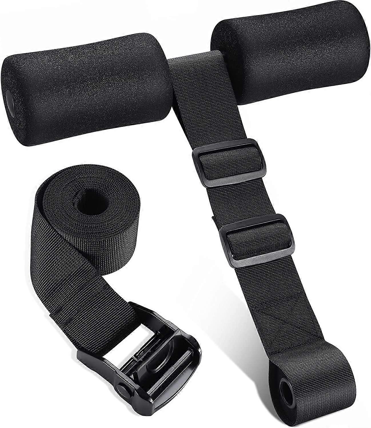 Hamstring Curl Strap, Adjustable Bench Hamstring Strap Nordic Curl Strap, Portable Ab Leg Hamstring Exercise Equipment