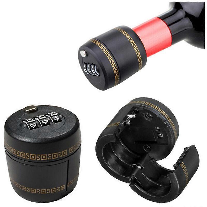 3-Digit Combination Padlock for Wine Bottle Stopper Plastic Lock