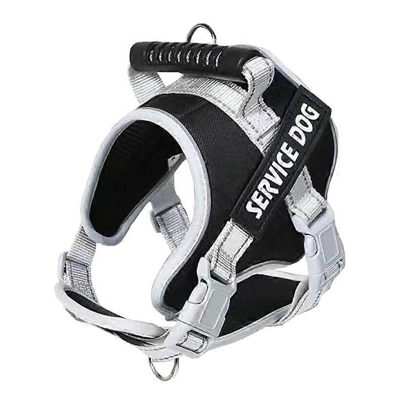 Pet Explosion Proof Punch Chest Harness Single Black