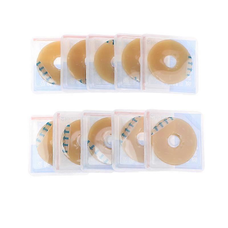 10pcs Ostomy Bag Paste Ring Baseplates Stoma Leakproof Ring Prevent Protect Skin