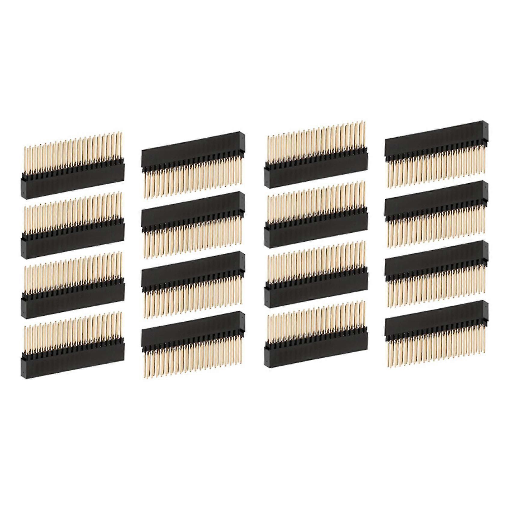 16pcs,2x20(40 Pin) Extra Tall Female 0.1 Inch Pitch Stacking Header For Raspberry Pi A+/b+/pi 2/pi