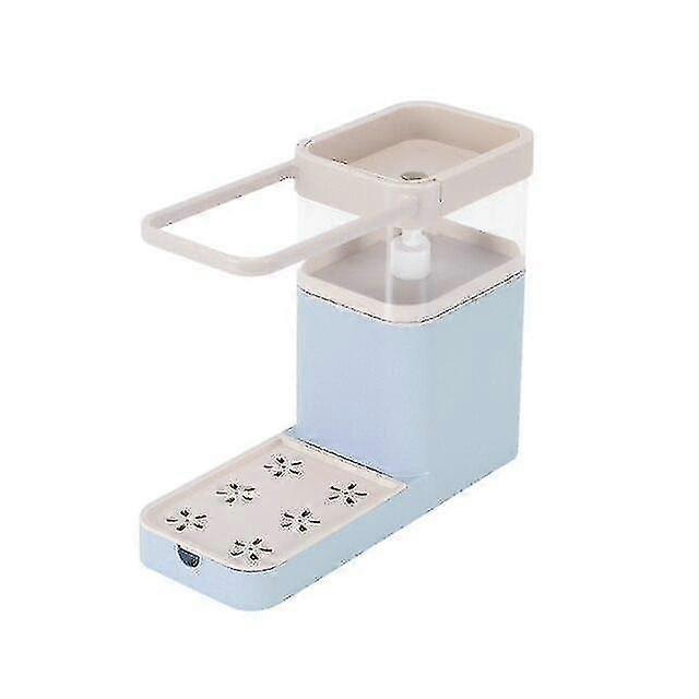 800ml New Soap Pump Dispenser With Sponge Holder Cleaning Liquid