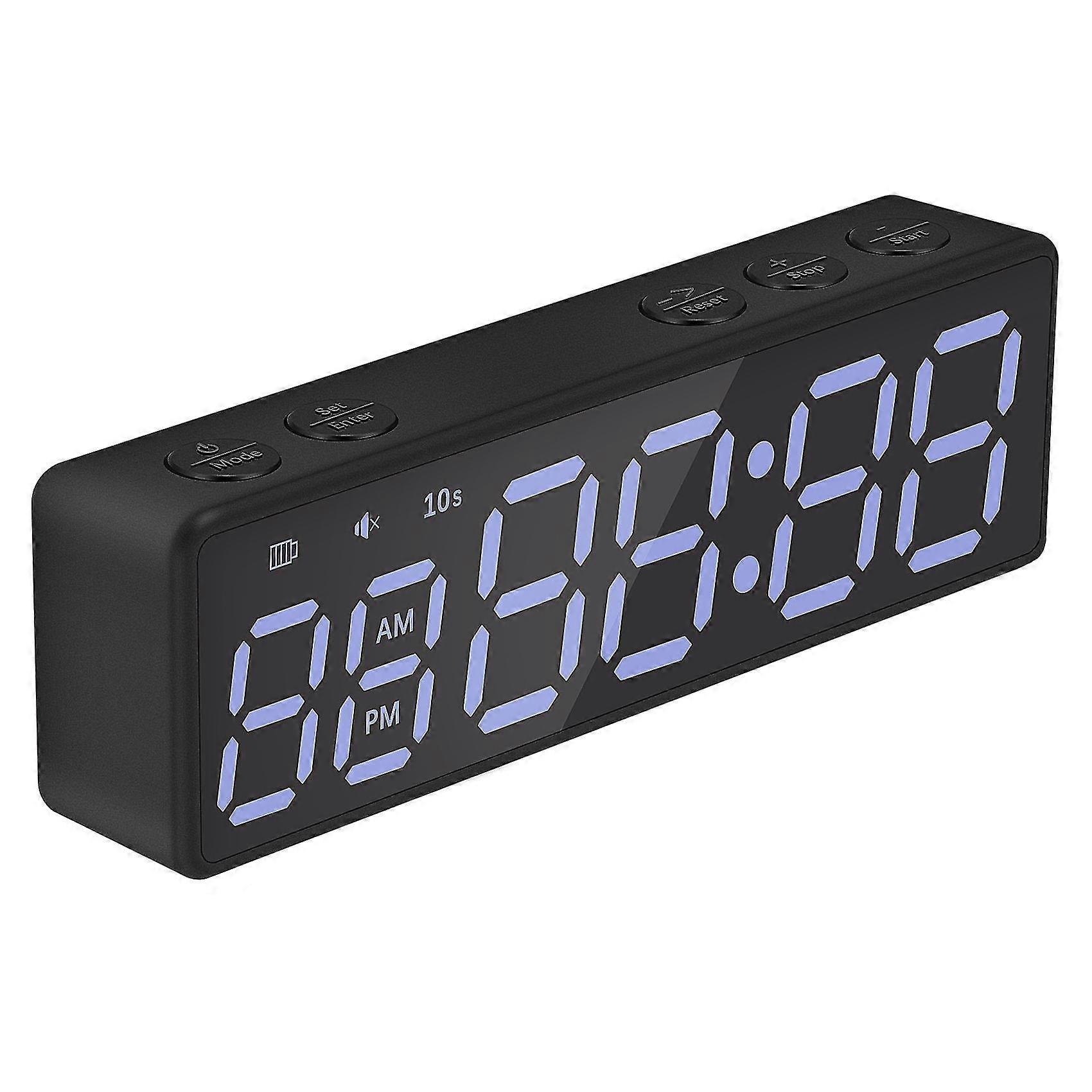 Portable Gym Timer Interval Timer Workout Fitness Clock Countdown/up/stopwatch Magnetic & Usb Recha