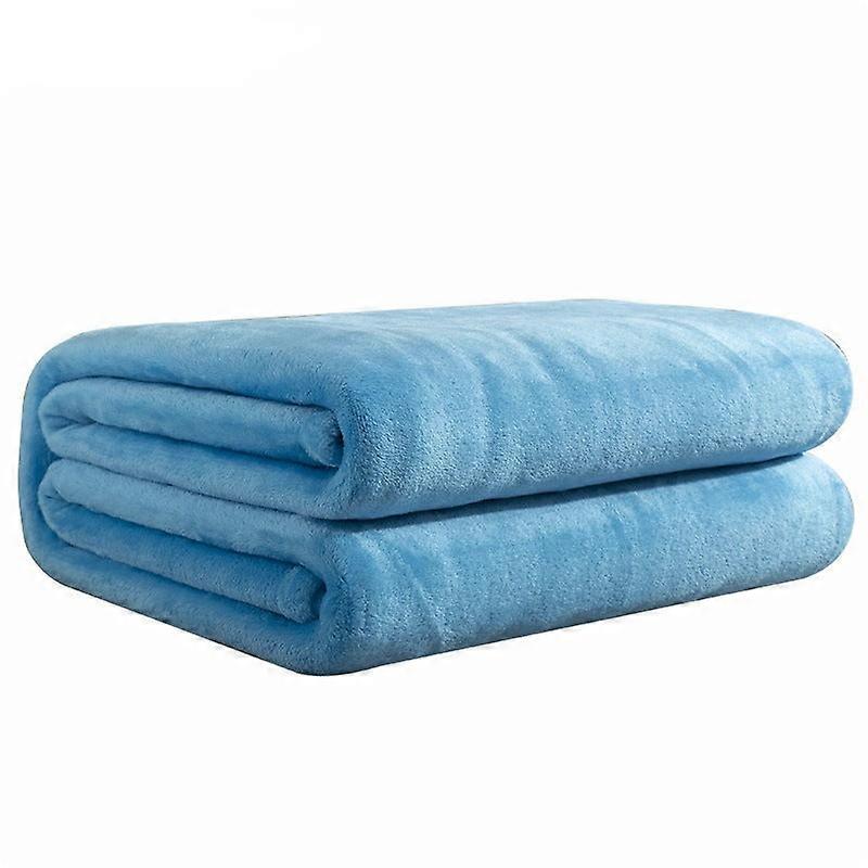 Flannel Blanket Summer Air-conditioning Blanket Nap Blanket Single Layer Double-sided Velvet Four Seasons Thin Blanket