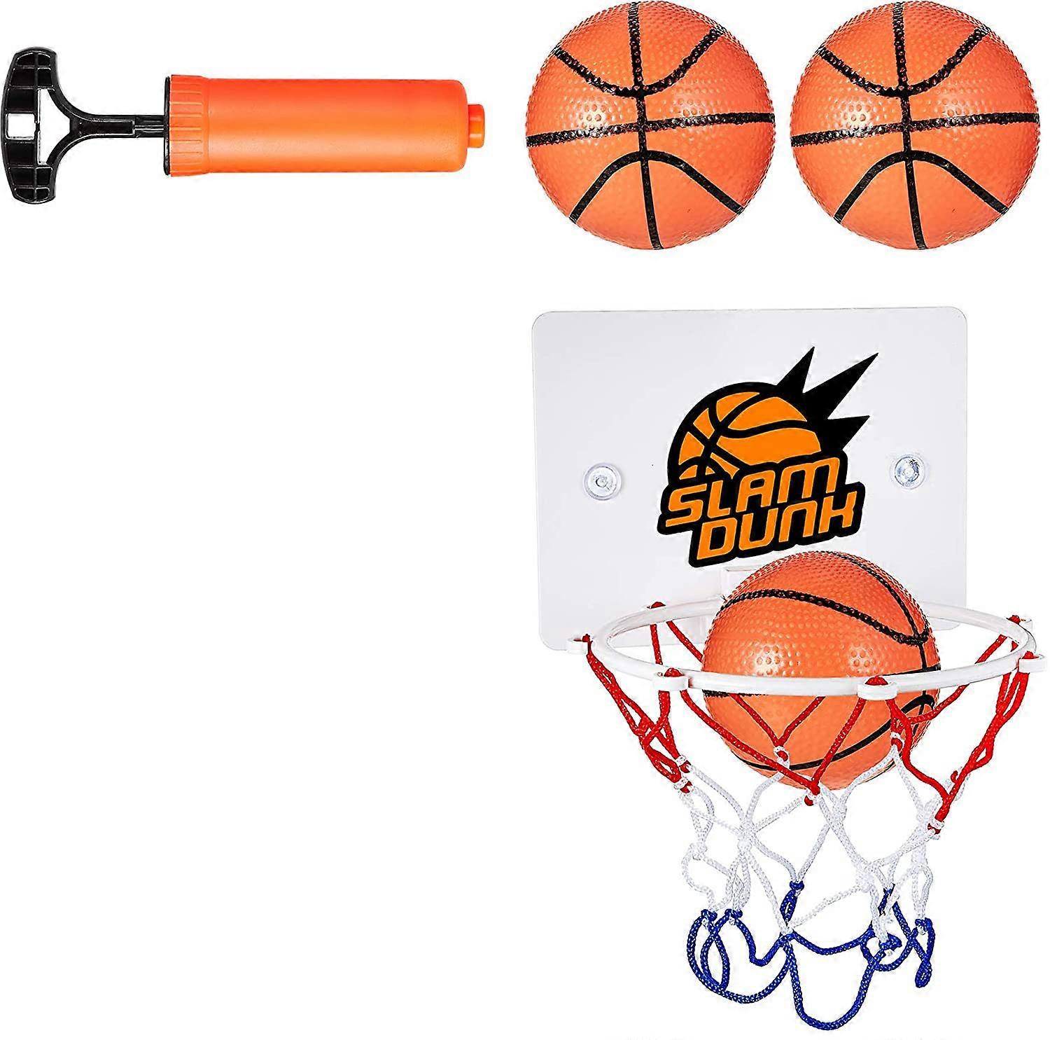 Mini Basketball Hoop Set with 2 Pieces Balls and Inflation Pump - Fun and Exciting Game for All Ages