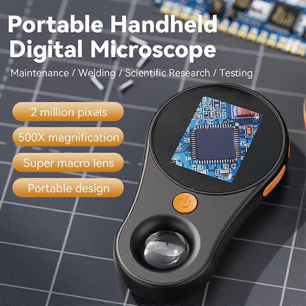 Handheld Digital Microscope 2.0inch Digital Handheld Microscope 1080P 500X Video Coin Microscope with S7T7