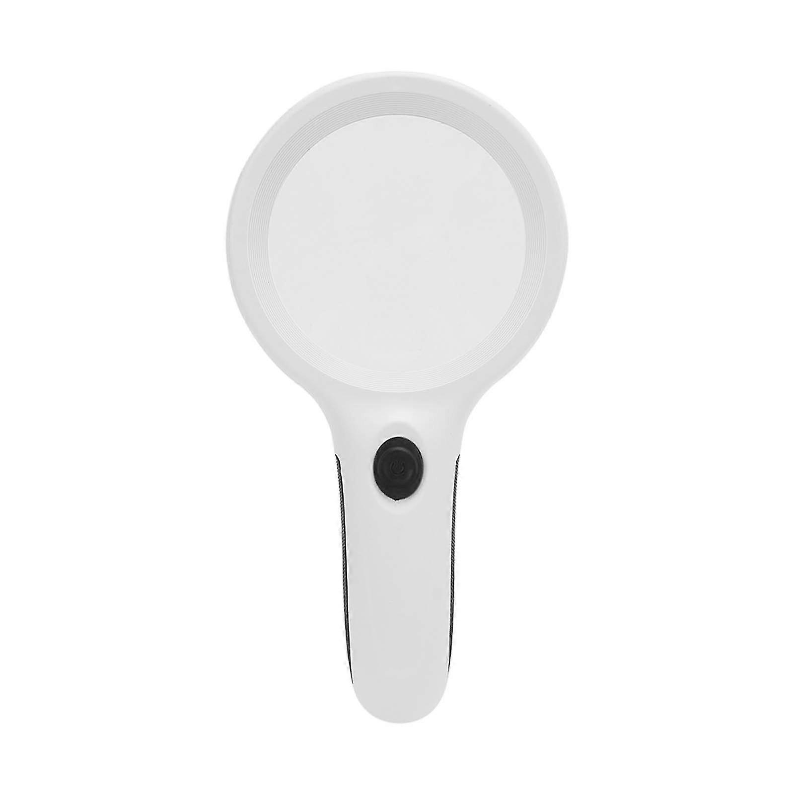 LED Lighted Magnifying Glass Handheld with UV Light - Portable Pocket Size, Ergonomic Handle, Space Saving Design