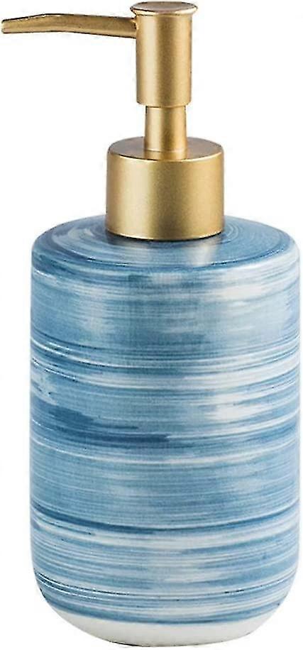 Dish Hand Soap Dispenser Pump Liquid Lotion Bottle Ceramicblue