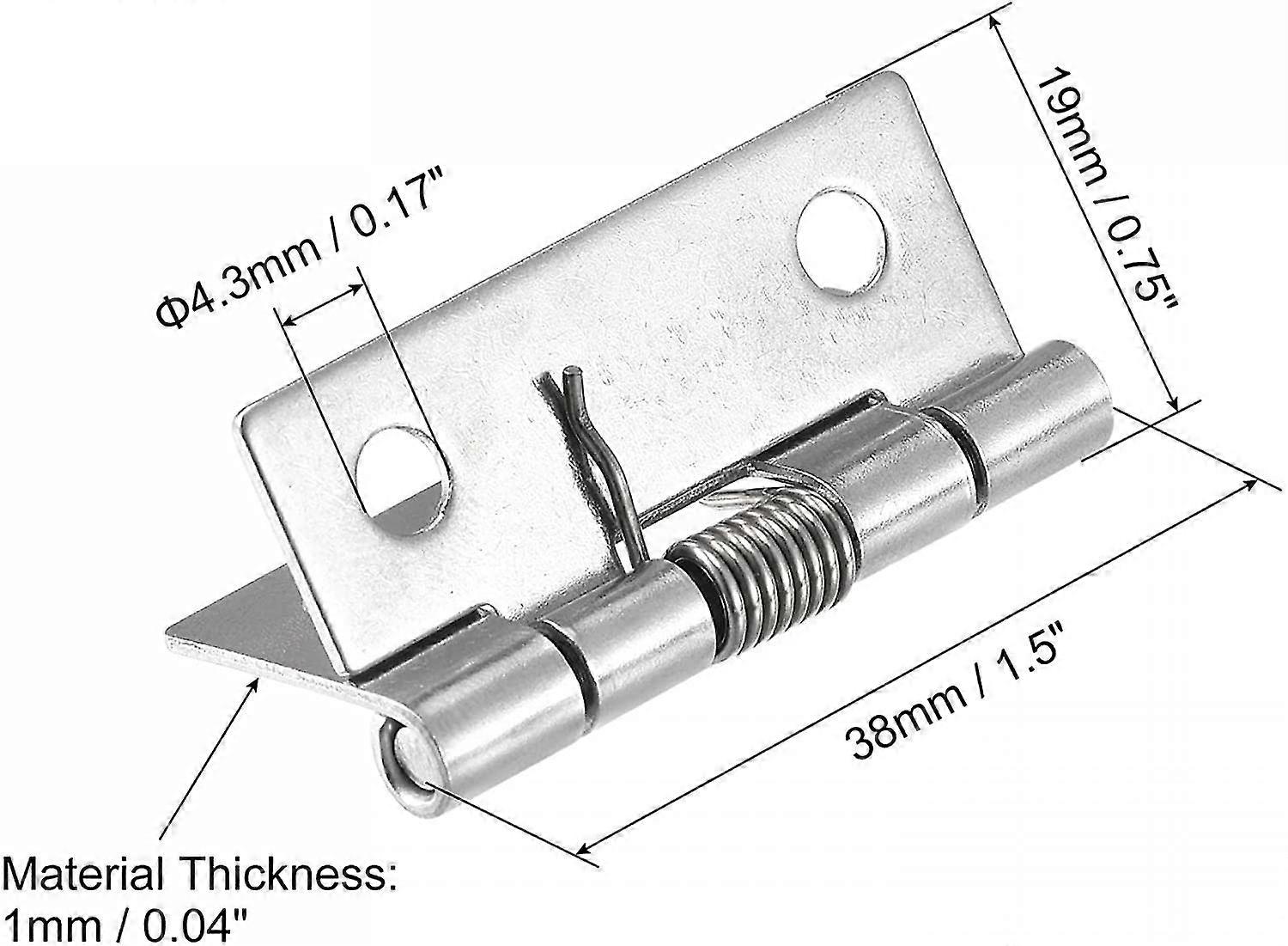 Loaded Hinges, 1.5"   Self Closing Hinge For Cabinet 4pcs