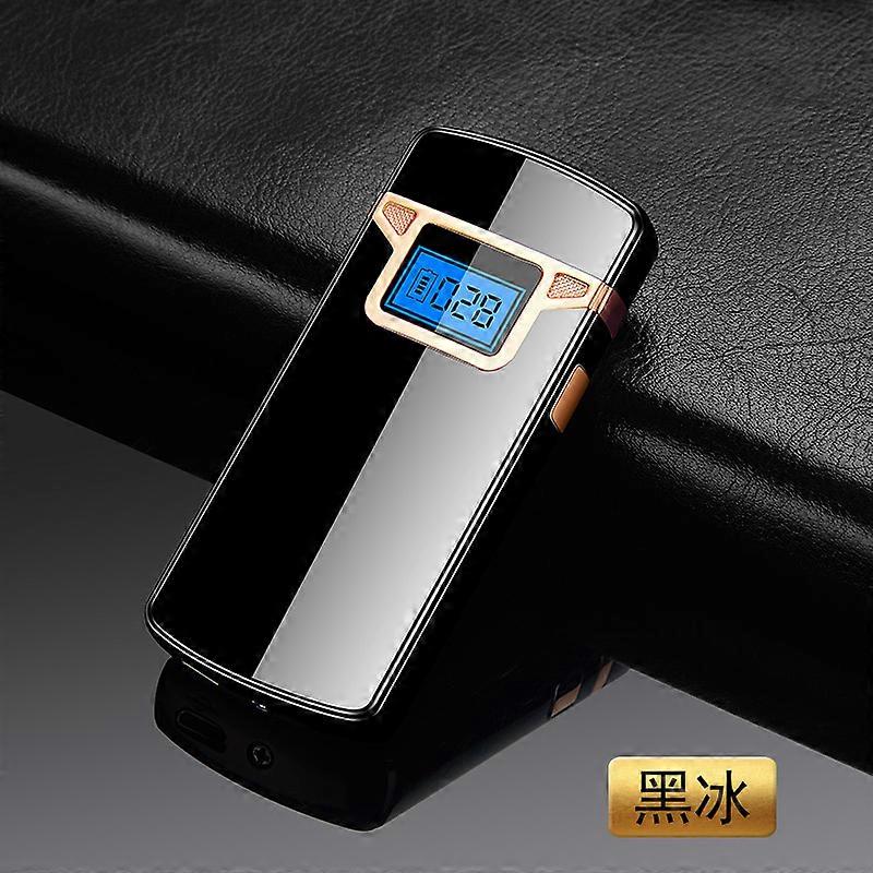 Cross-Border Digital Power Display Smart Dual Arc Lighter Usb Charging Gift Windproof Metal Lighter