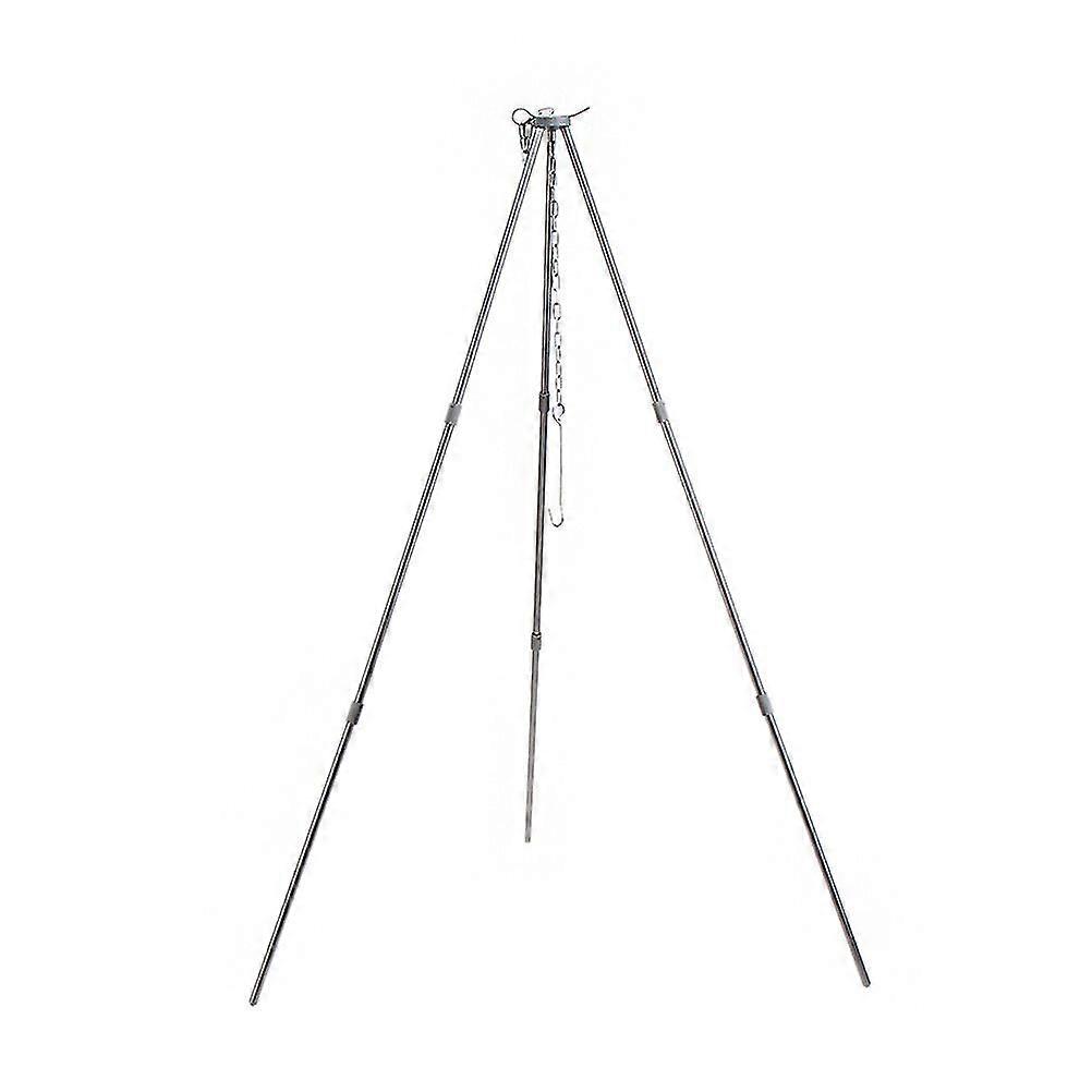 Multi-purpose Outdoor Camping Triangle Bracket Hanging Pot Bracket Bonfire Triangle Bracket Campfire Bracket No Pot Included