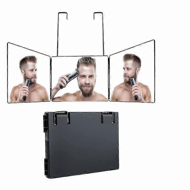 Retractable Hanging Three-sided Folding Vanity Mirror