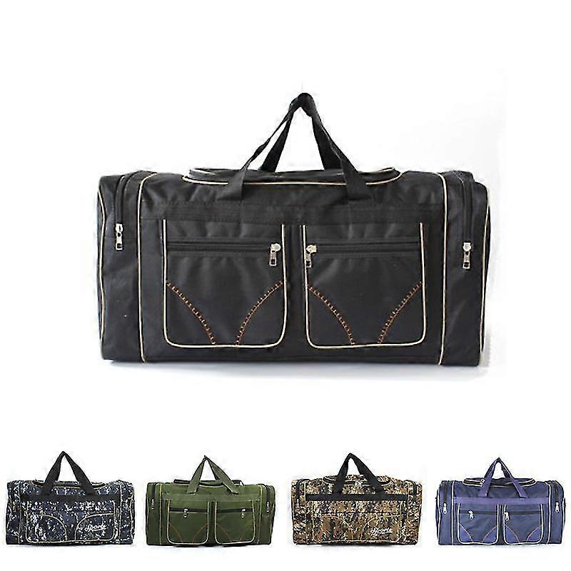 80l Borsa da viaggio impermeabile portatile di grande capacità Borsa da viaggio da uomo Borsa da viaggio portatile di grandi dimensioni Nero