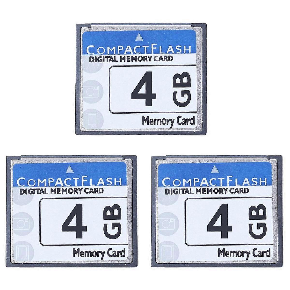 3X Professional 4GB Compact Flash Memory Card for Camera, Advertising Machine, Industrial Computer