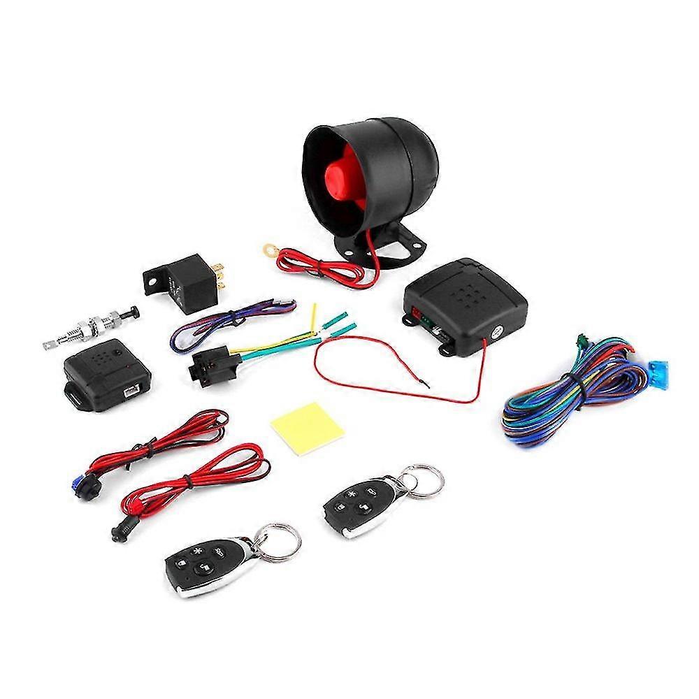 Universal 1-way car alarm vehicle system protection security system keyless entry siren + 2 remote control burglar alarm