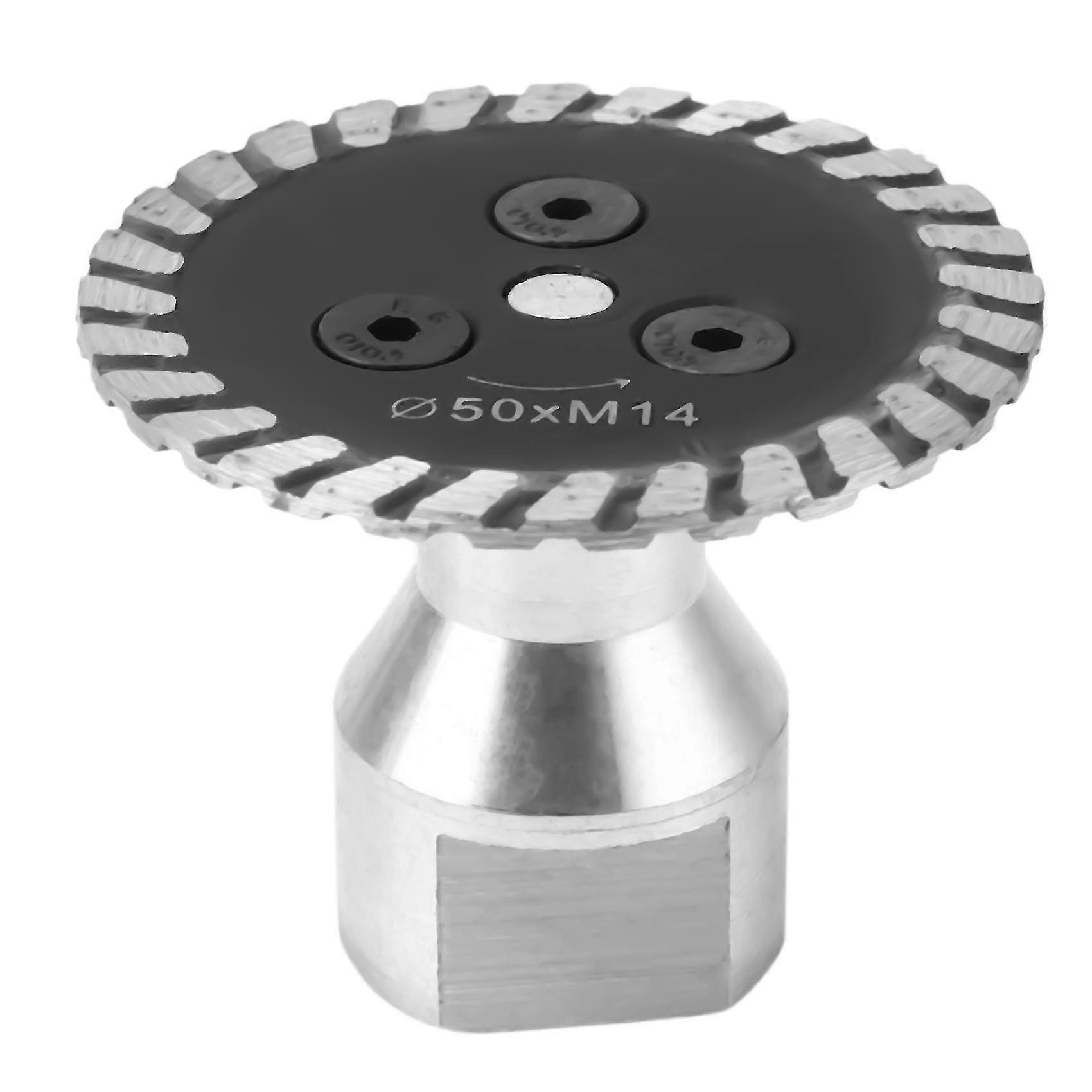 Αδαμαντοφόρο πριόνι 50mm M14 με αποσπώμενο δίσκο χάραξης και κοπής, κατάλληλο για ψαμμίτη γρανίτη και