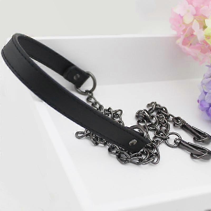 metal chain pu leather bag, handbag accessories
