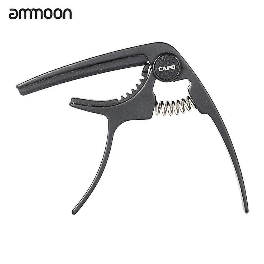 ammoon Metal Guitar Capo Quick-replaceable Single-handed Lightweight Strong Accessory for Guitar Ukulele Banjo Mandolin Bass