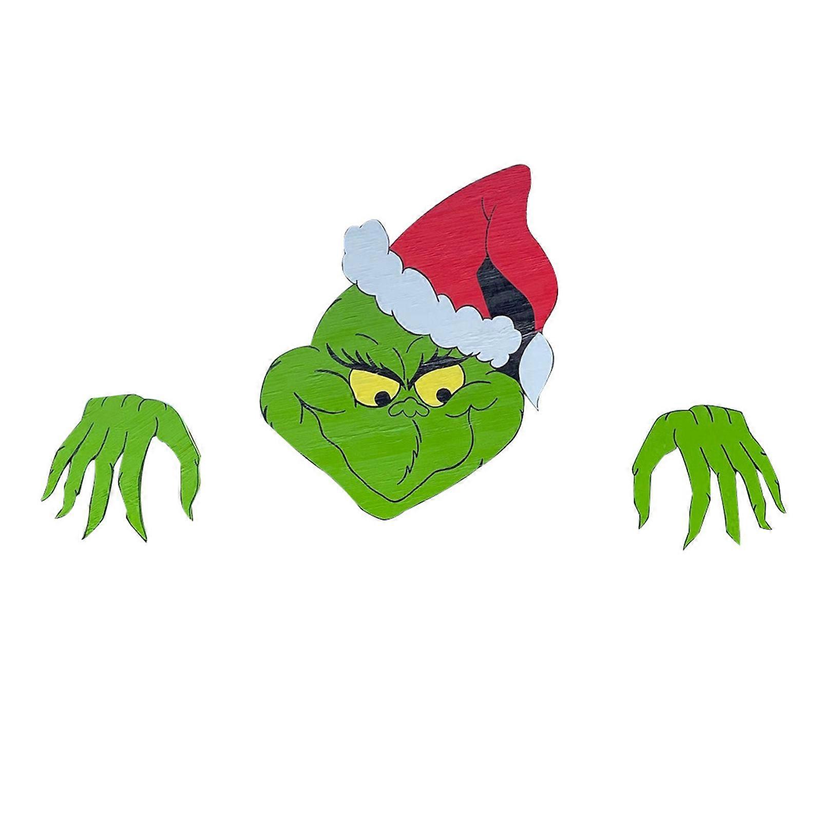 Christmas Cartoon Grinches Fence Personalzied Scary Fence Ornaments for Fence Decoration