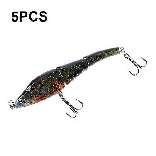 5 PCS LB22 9.5cm/8.9g Multi-section VIB Plastic Hard Lures Painted Bionic Lures