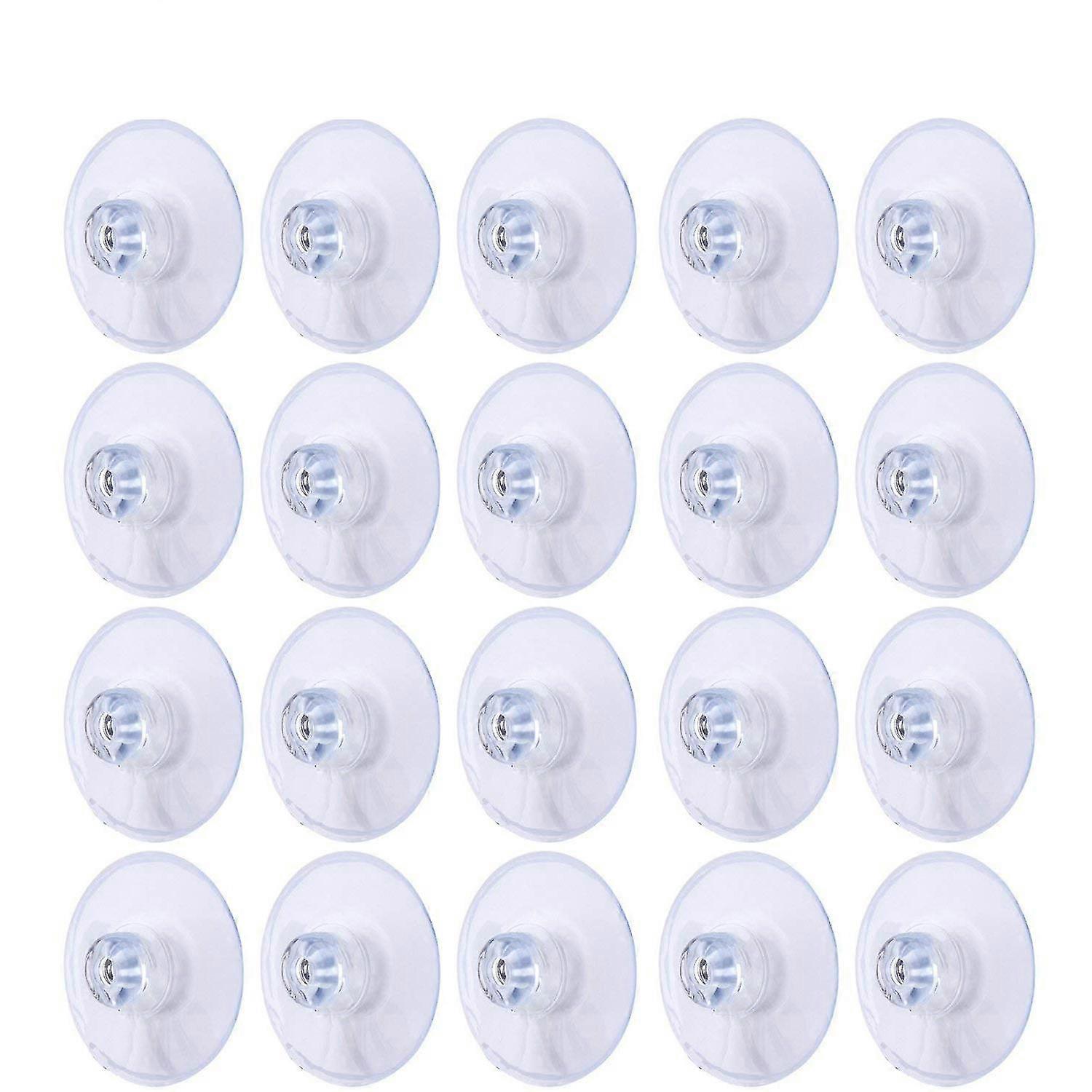 20 حزم 45mm كبيرة شفط كأس Pvc البلاستيك مصاصة منصات دون السنانير، واضحة