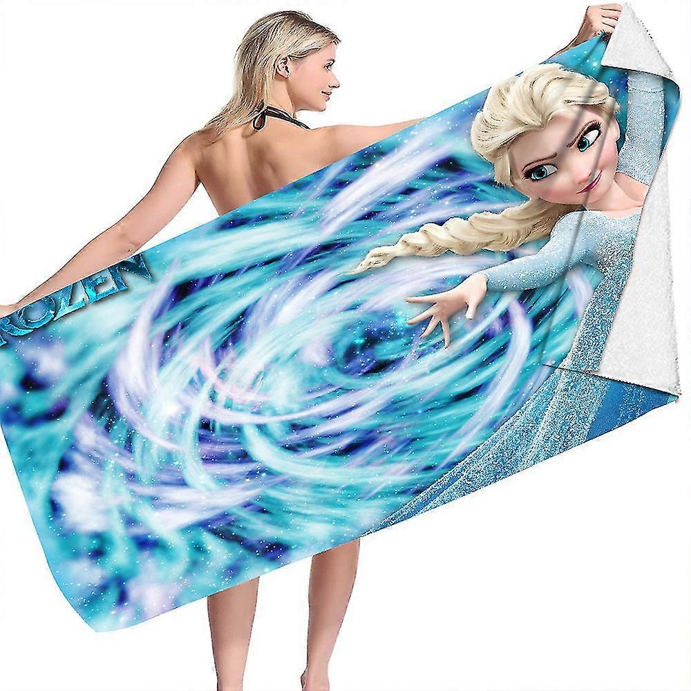 Frozen Bath Towel 70 X 140 Cm Ice Queen Zienature Sih Beach Towel Beach Towel Sauna Towel - Perfect For Fitness, Travel, Sports, Hiking, Outdoor S
