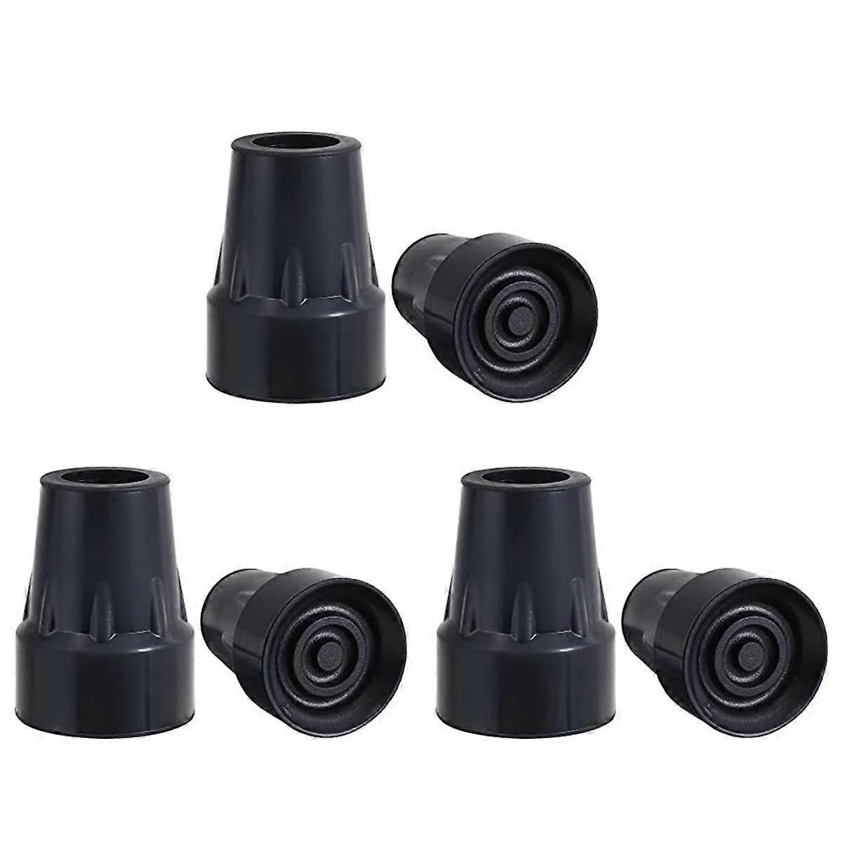 Crutch Tips, 3/4Inch Heavy Duty Non-Slip Rubber Cane Tips, Replacement Cane Foot Caps, Crutch Pads