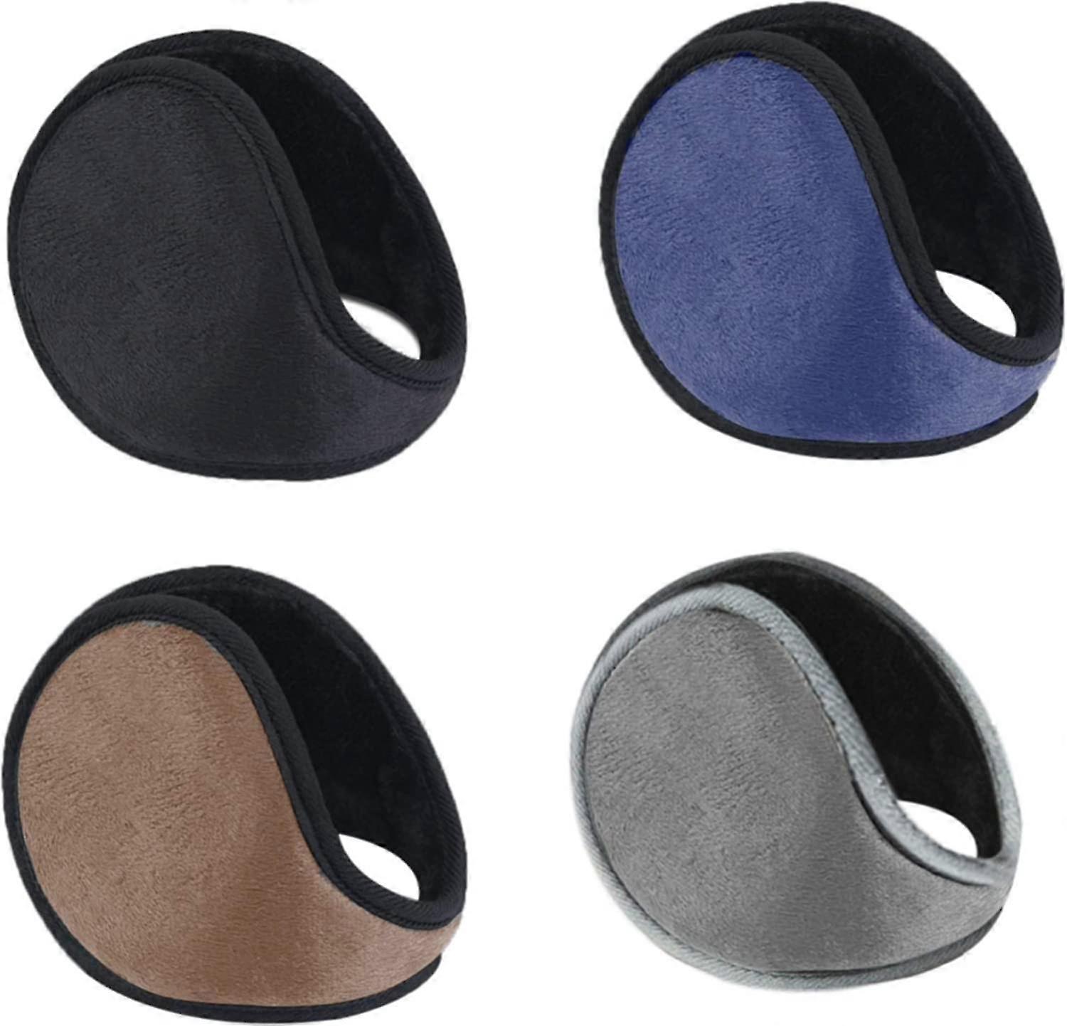 4 Pack Multicolor Winter Outdoor Sports Snowboarding Windproof Plush Earmuffs Unisex Earmuffs