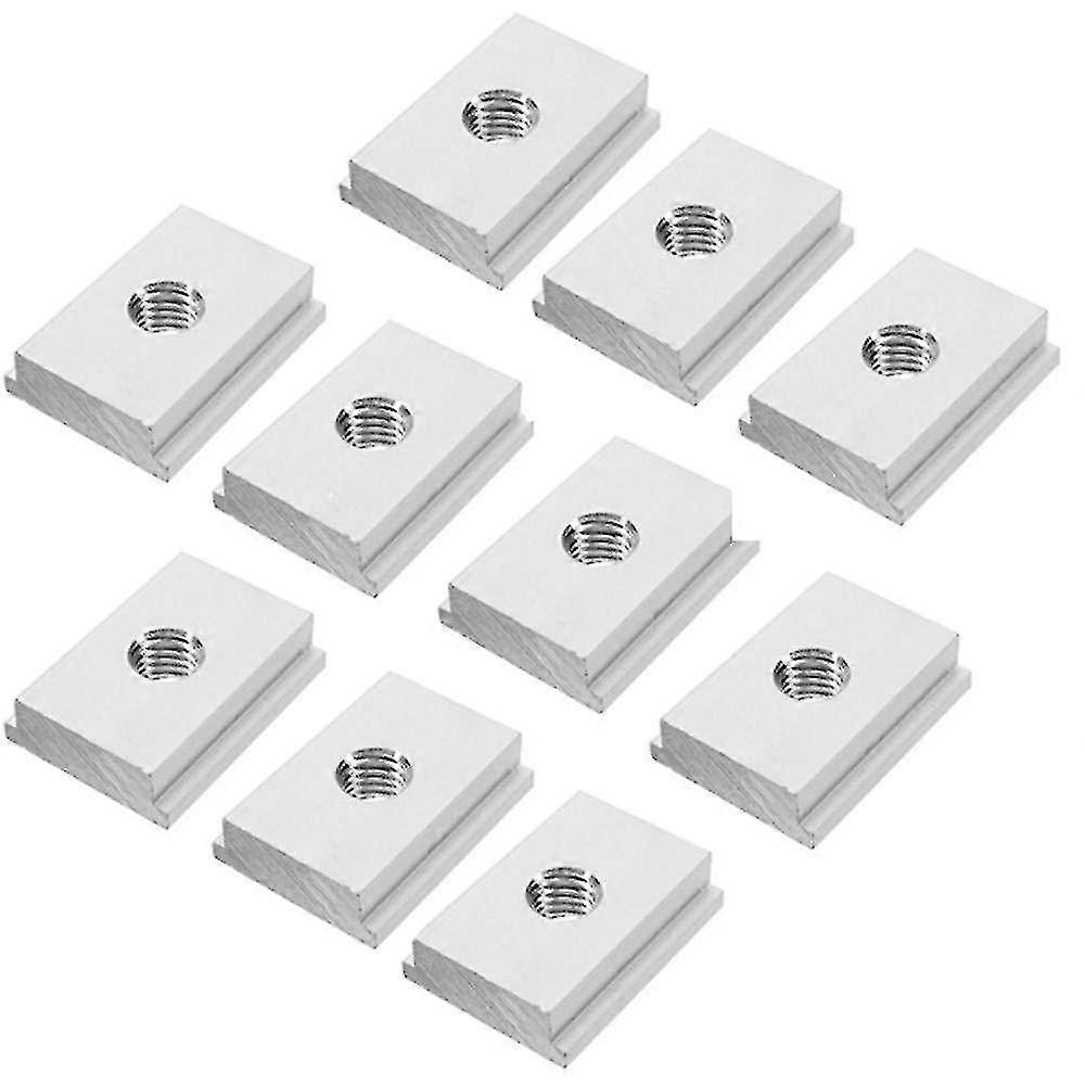 10pcs T Nuts, Set Of M8 Woodworking Tool Sliding T Nuts Pxcl