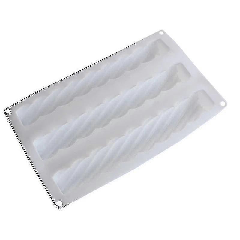 3 Knurled Shape Silicone Cake Mold