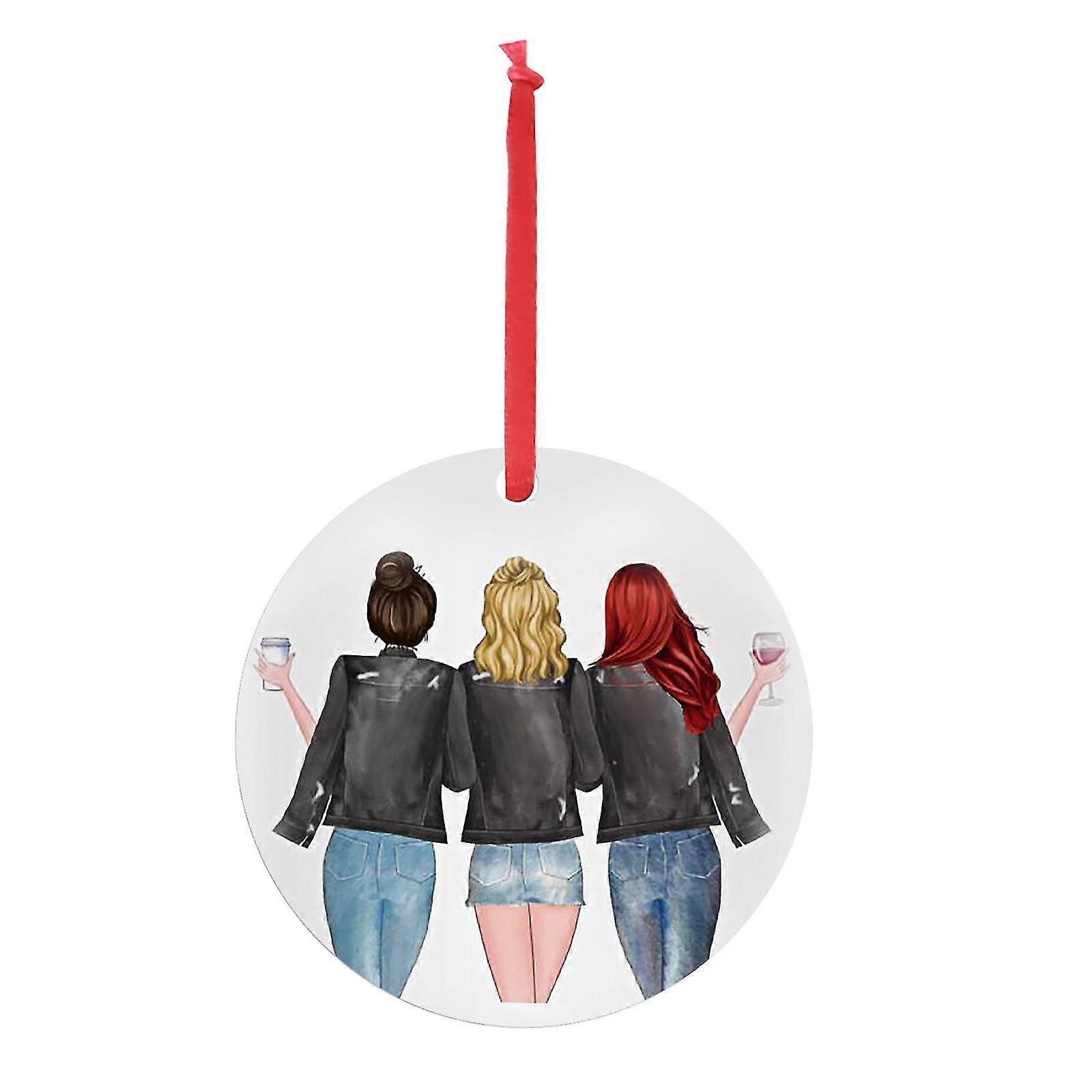 アイアンアートパーソナライズプリティガールクリスマスペンダントクリスマスホリデー装飾