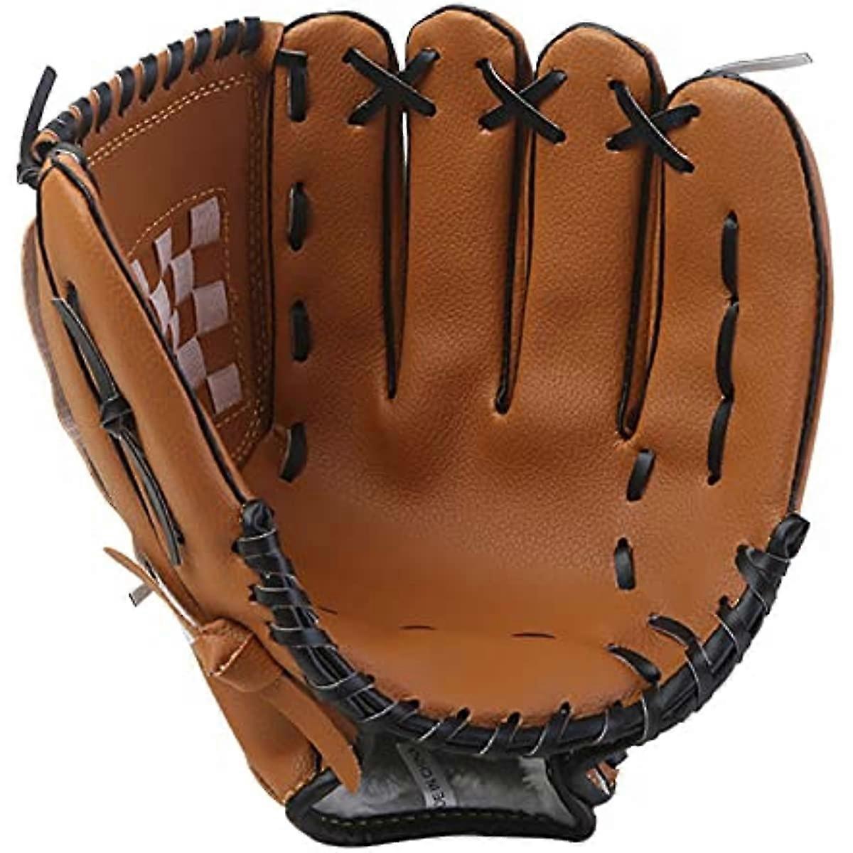 Sports Baseball Softball Fielding Glove Batting Gloves Infield Pitcher Left Hand Use Thicken Catcher Mitts for Beginner Exercise Practice 105inch