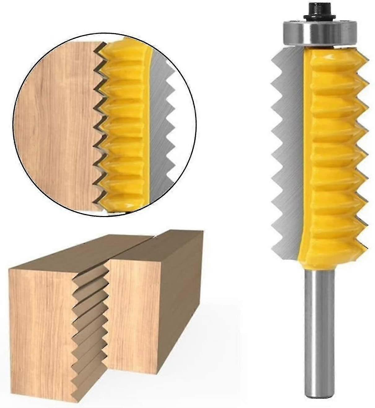 8mm Shank Raised Panel "v" Bits Joint Finger Joint Glue Milling Cutter