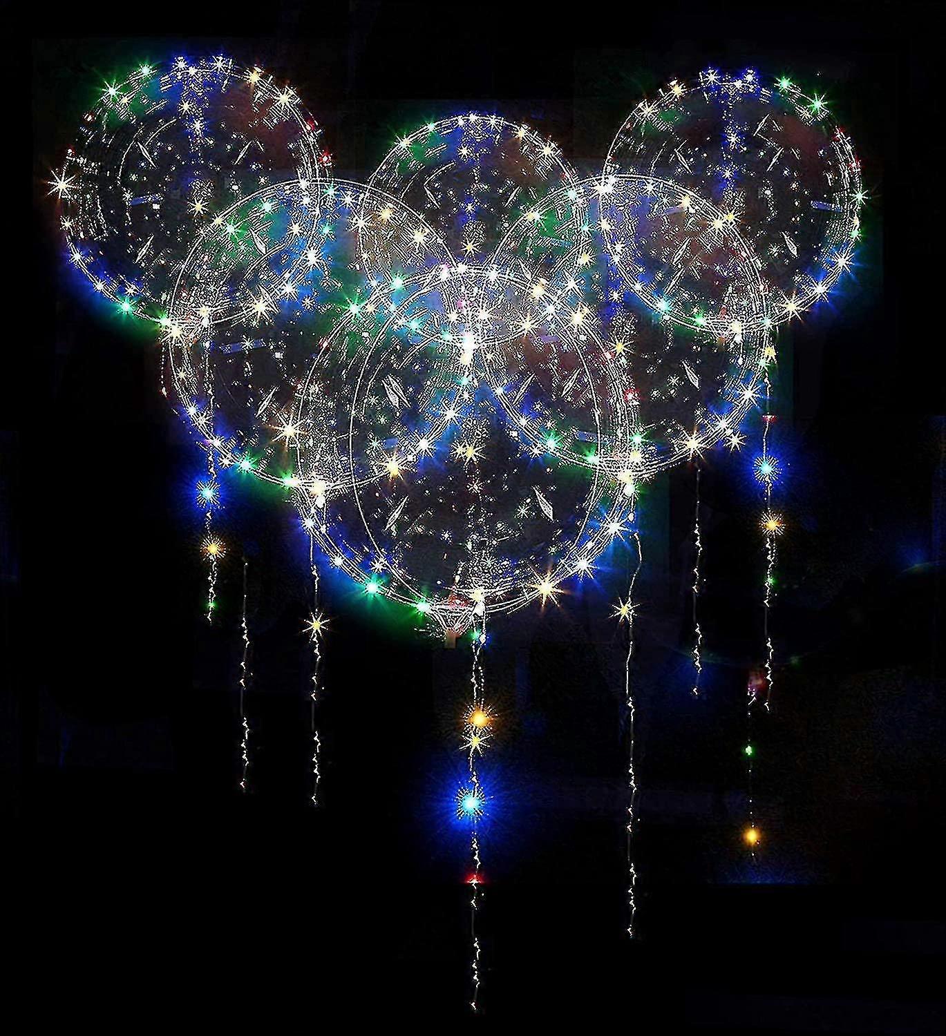 20 Pieces Led Balloons Luminous Balloons, Colorful Helium Balloons
