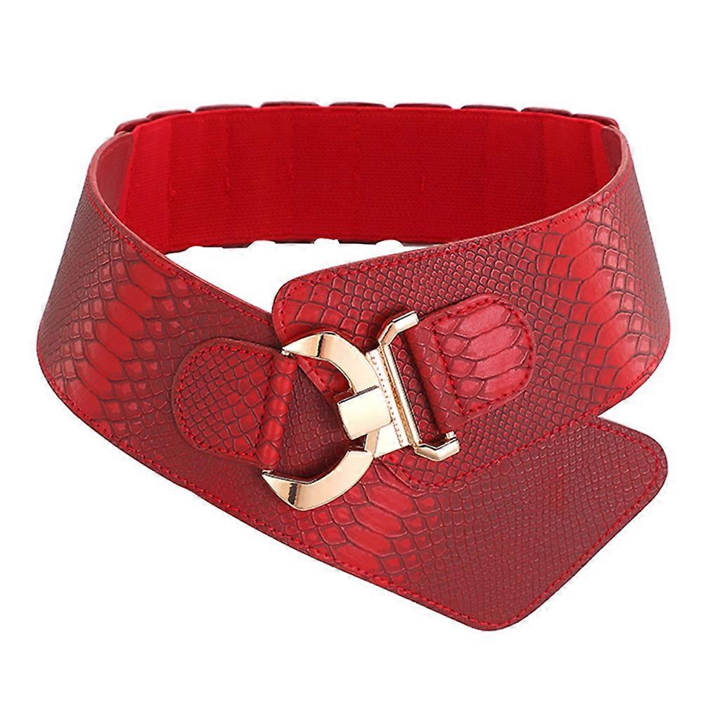 Punk Leather Harness Belt Waistband Elastic Belts For Women