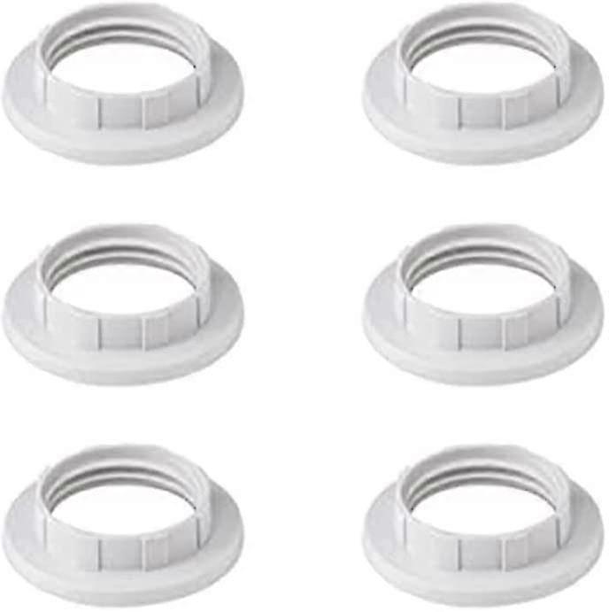 Starlight-replacement Rings For E14 Lamp Shade - Triomphe Plastic - 28mm - White Pack Of 6