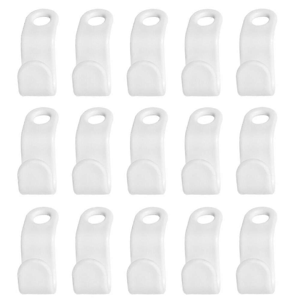 100pcs Plastic Hanger Hook Mini Plastic Hanger Hooks S-shaped Coat Hanger FTL