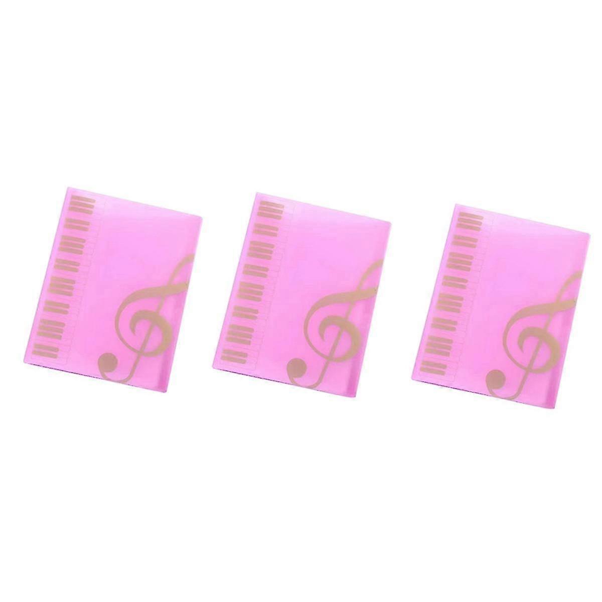 3pcs Sheet Music Folder Staff Music Folder, Piano Score Folder,fits Size A4, Writable Detachable Choir Folder C