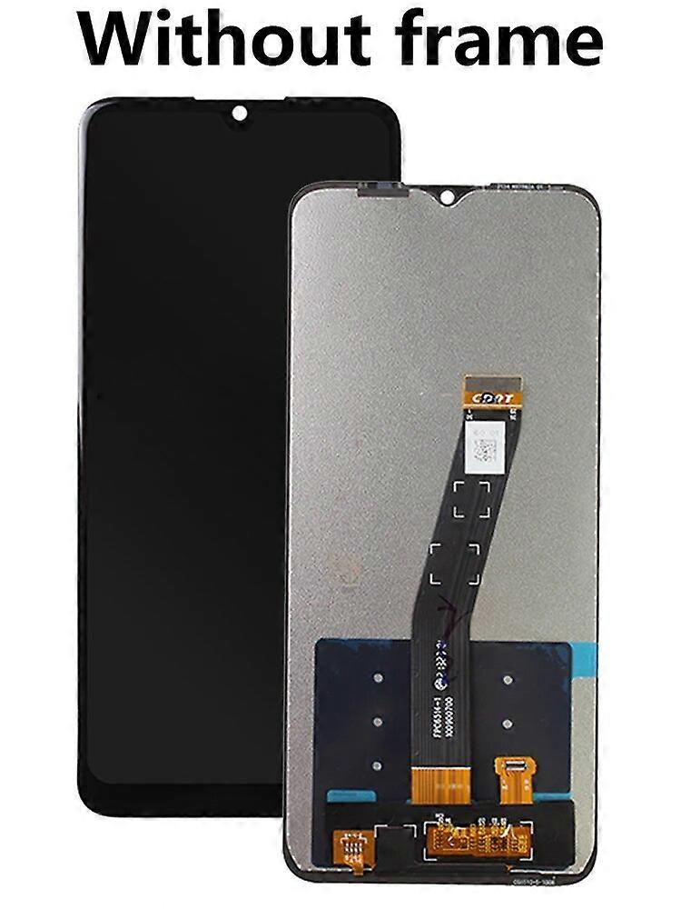 För Alcatel 1S (2021) LCD Full med ram 6025 6025D Display Digitizer Montering Pekskärm Reparation Reservdelar Byte