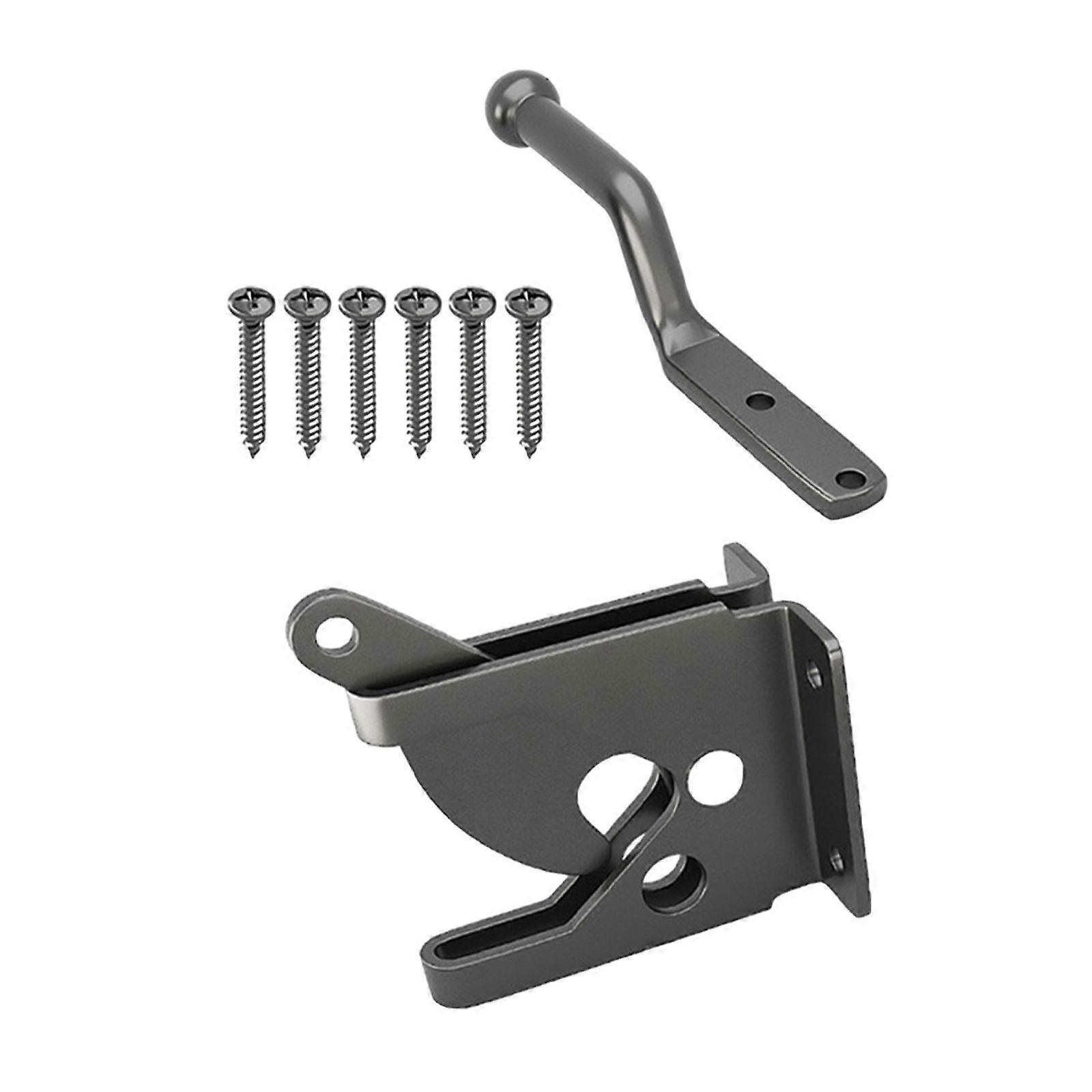 Fence Gate Latch Self Locking Courtyards Heavy Duty Versatile Barn Door Lock Short