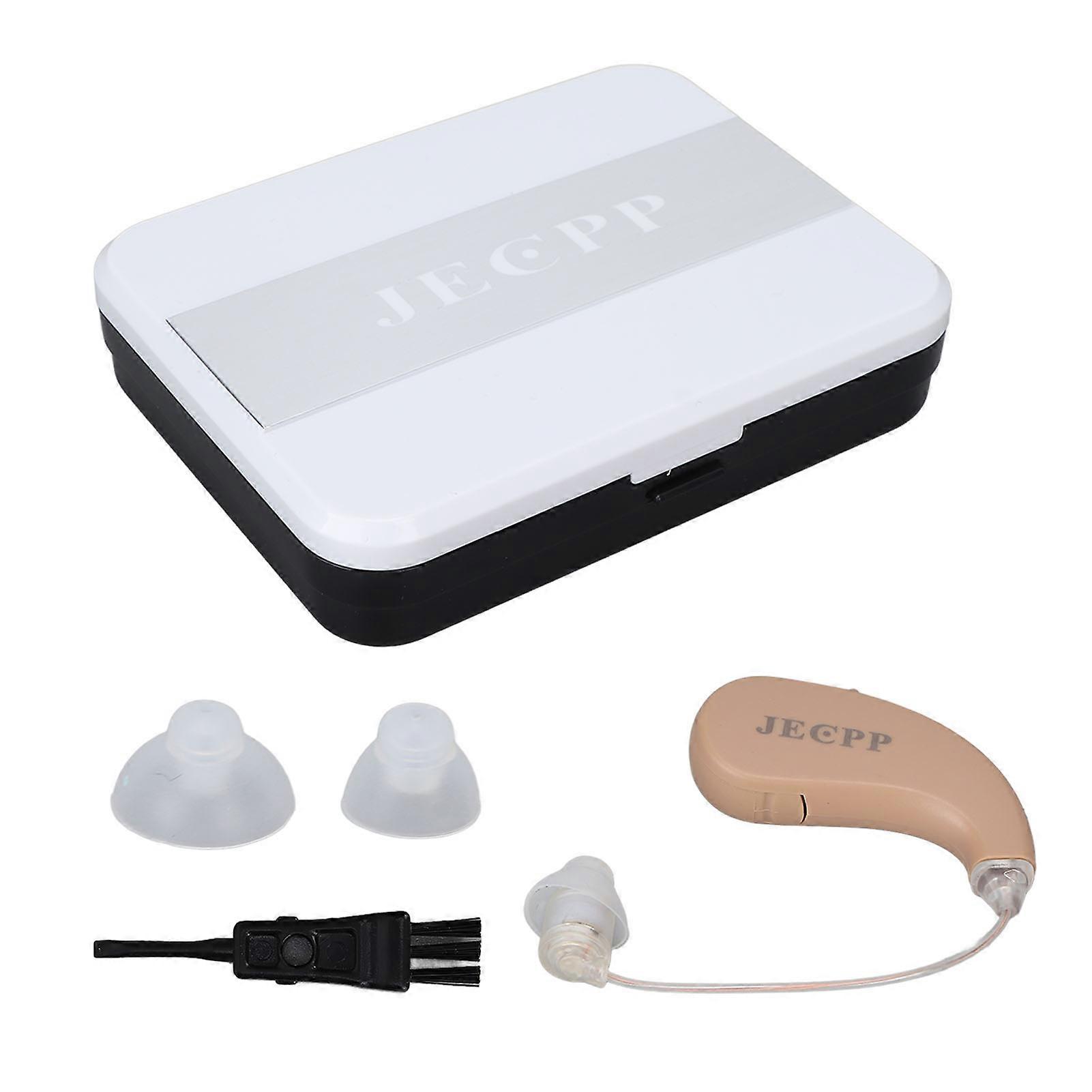 Hearing Aid Professional Volume Adjustable Hearing Amplifier with Cleaning Box for Seniors Elderly