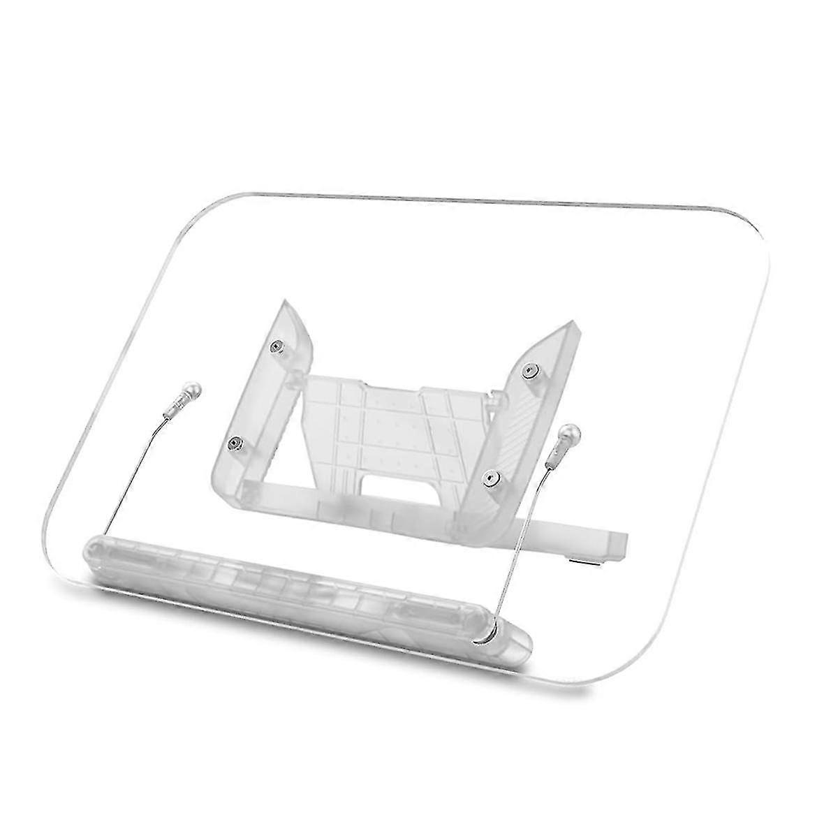 Acrylic Book Stand For Reading,cookbook Holder, Levels Angle Adjustable, Foldable Portable For Office, Kitchen, School