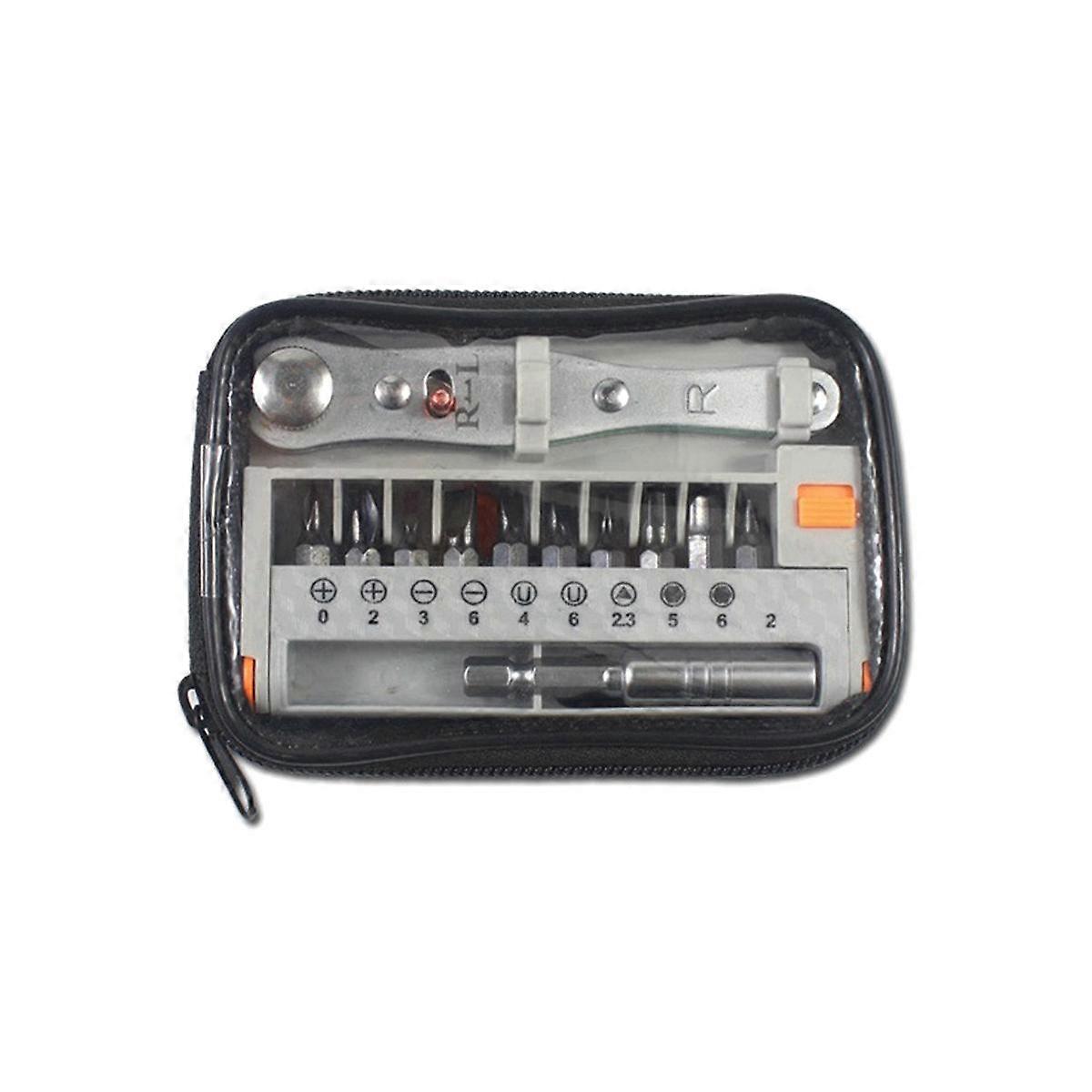 12-delige draagbare bidirectionele ratelschroevendraaierset Multi-schroevendraaierset draagbare ratel Hand T