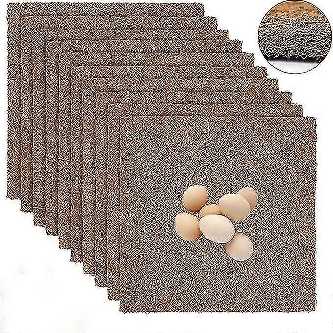 10 Pcs Hen Nesting Pads Reusable Hens Nest Mats Chicken Nesting Box Liners For Hen Laying Eggs,13x13in
