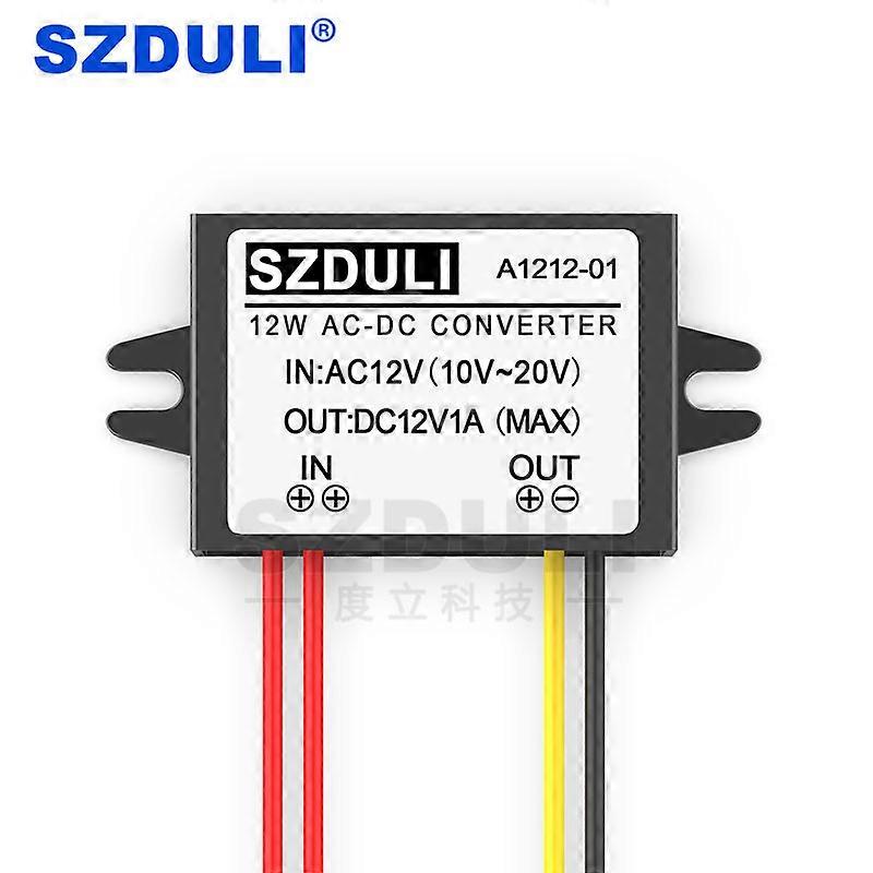 AC 12V to DC 12V 1A power converter 12V to 12V 12W AC to DC transformer module step-down converter CE RoHS