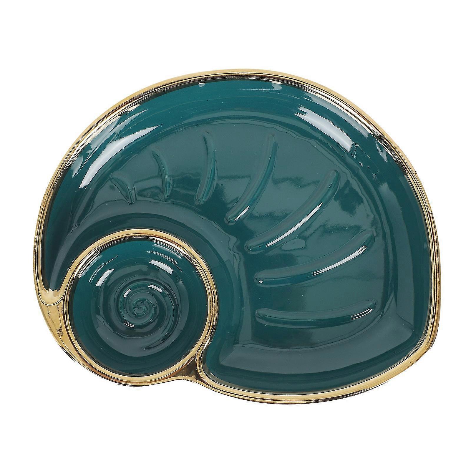 1pc Ceramic Food Serving Plate Simple Style Dumpling Dish Storage Plate Dinner Plate